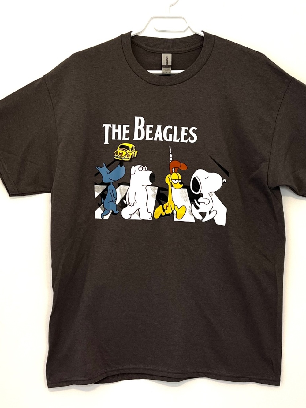 The Beagles Music Parody Funny Cotton Tee Size Large Beagle Dog The Beatles